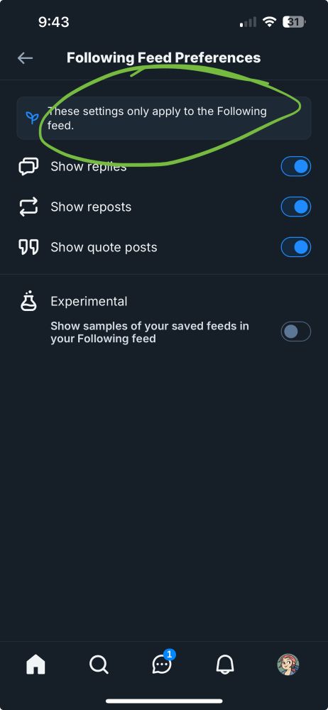A screenshot of Bluesky’s “Following Feed Preferences” page. This page in particular is where you can tell it how you want your following feed to behave. 