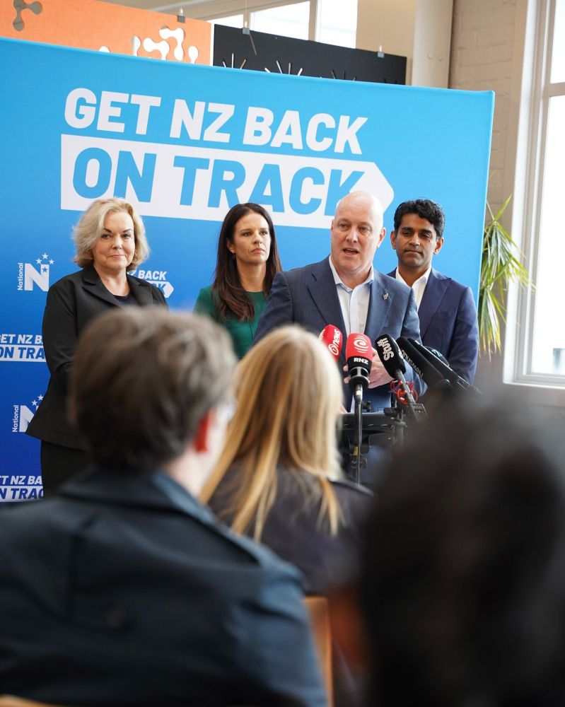 NZ election slogan: Get NZ back on track