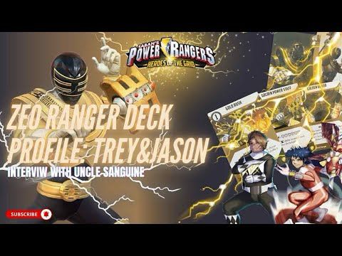 Power Rangers: HOTG | Gold Zeo Ranger Deck Profile: Trey & Jason! | An Interview with Uncle Sanguine