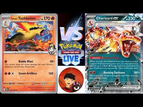 Pokemon TCG LIVE PC | Ethan's Adventure Deck vs Charizard ex | Standard Format: 06/25/2025