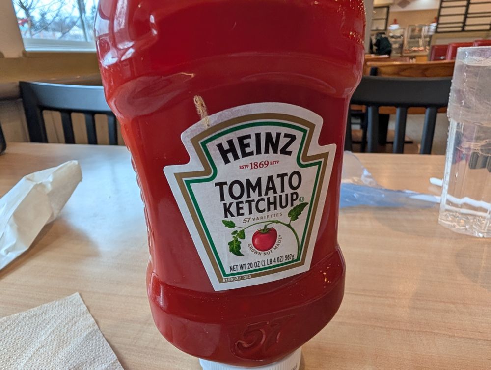ketchup bottle, touched by malignant sprites