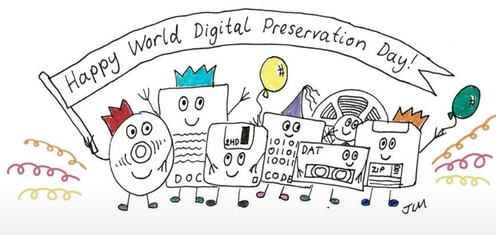 World digital preservation day cartoon