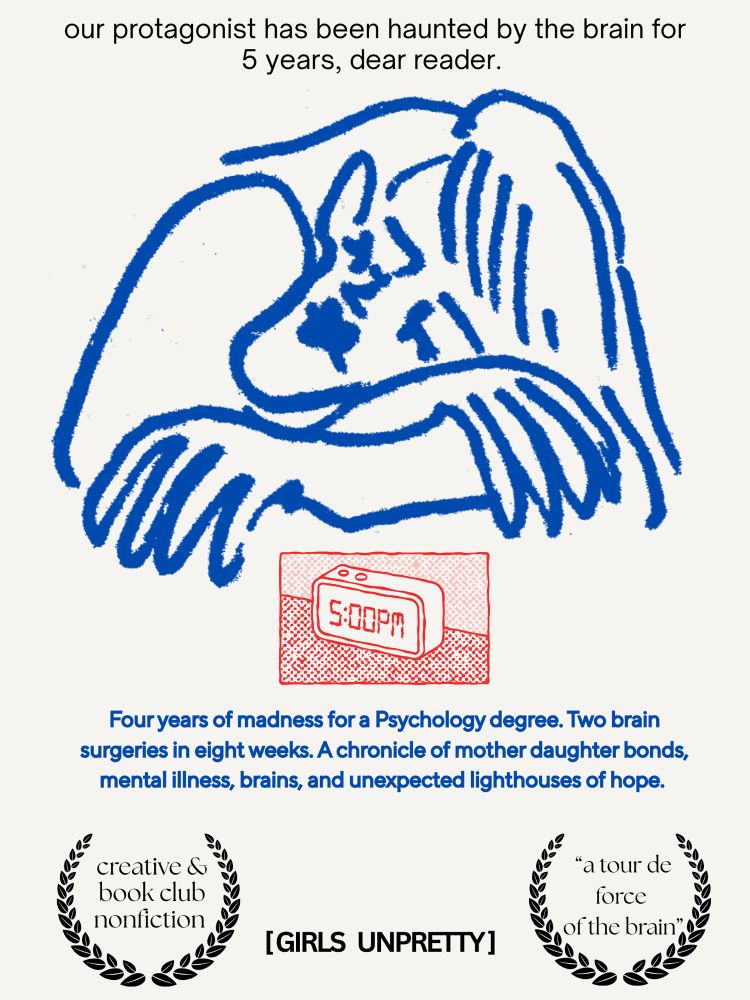 Movie poster showing info about a nonfiction book about brains, book club nonfiction 