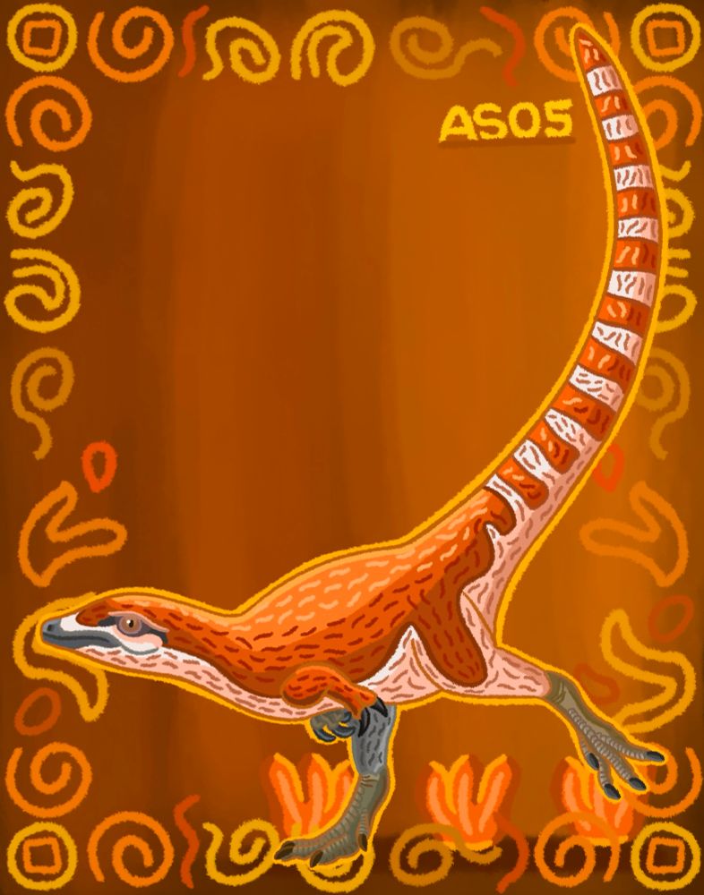 Sinosauropteryx. One of the first discovered dinosaurs to have proof of feathers from China since 1996. Had to add in details of feathers to make his body less scaly and more birdlike.

(Art based from Gabriel Ugueto, as at the time I used to base most of the other dinosaur artworks off his but has since stepped away from his paleoarts in search of others to avoid tracing controversies)