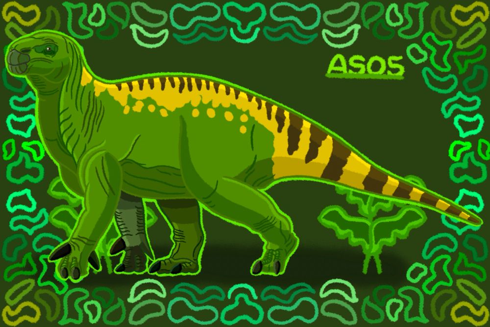 A large male Iguanodon wanders across Western Europe, some 126 million years ago.

I wanted to make this Iguanodon art cuz last week it was it’s 200th anniversary, and I like the final art I made of the second dinosaur described to science.

Happy late 200th anniversary, Iguanodon!

(Body based on Gabriel Ugueto and the colors based from Walking With Dinosaurs [1999])