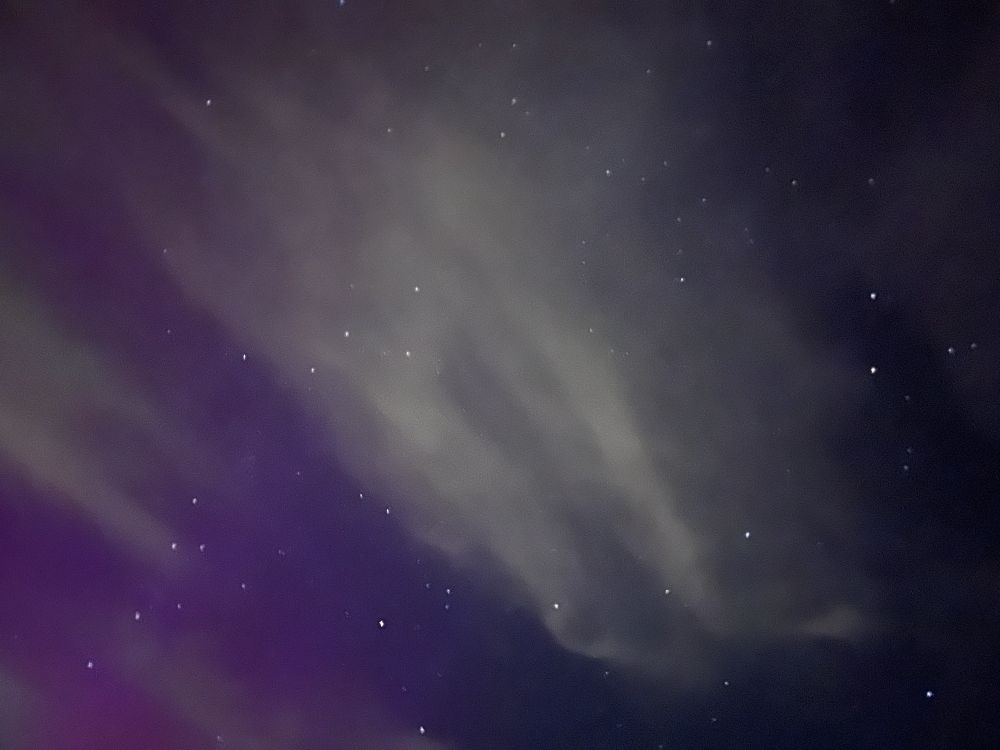 Violet coloured dark sky site, watching Perseids last night.