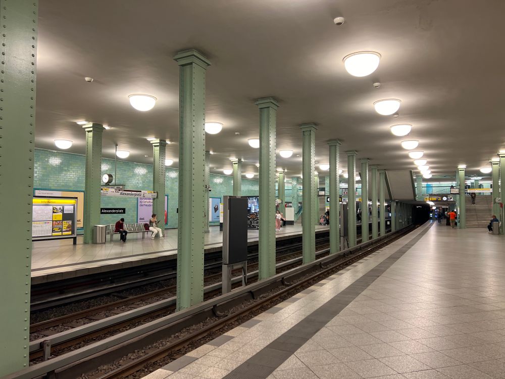 Exceptionally clean subway station in Berlin