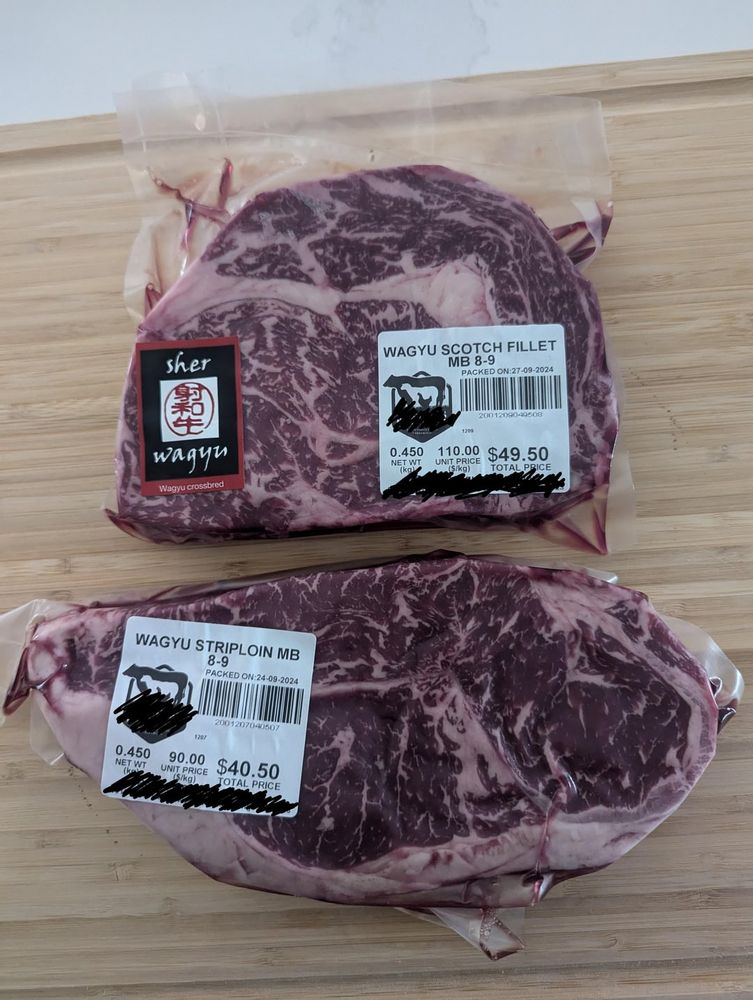 Wagyu Scotch + Wagyu strip