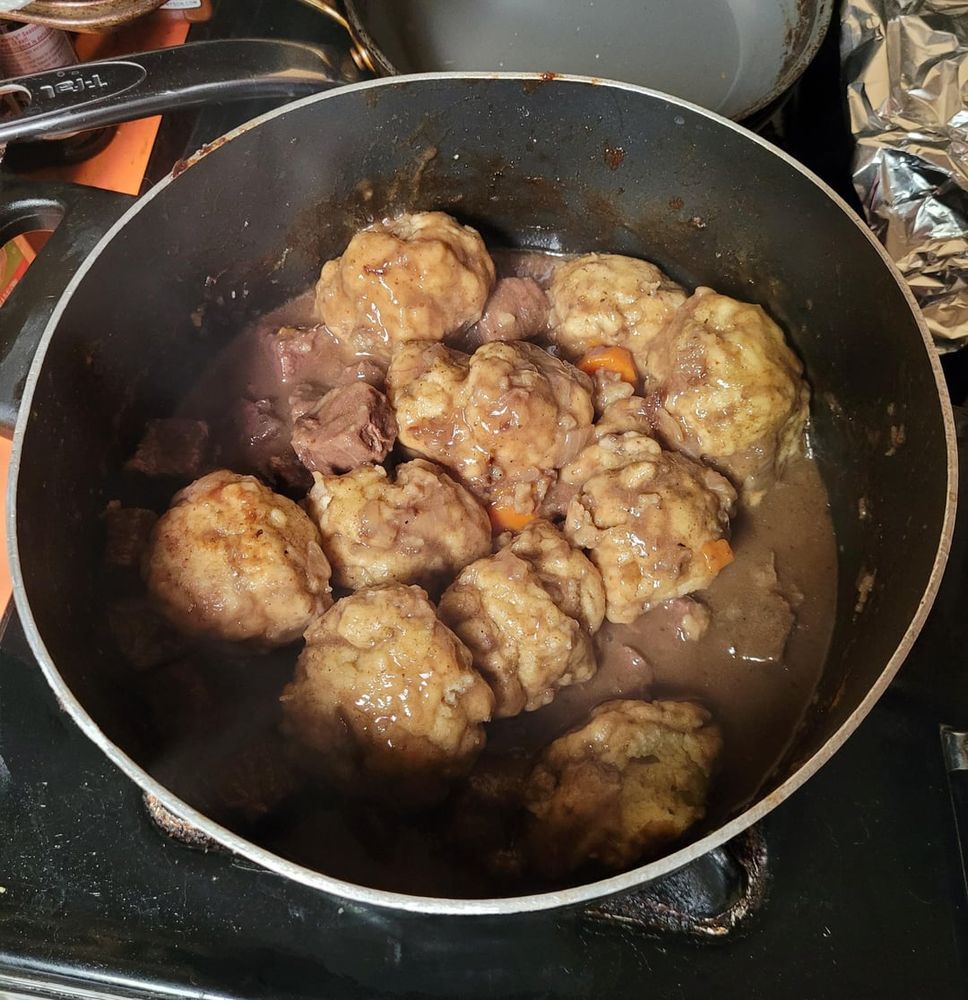 Beef Burgundy with Dumplings (Madison, Wisconsin 1957)