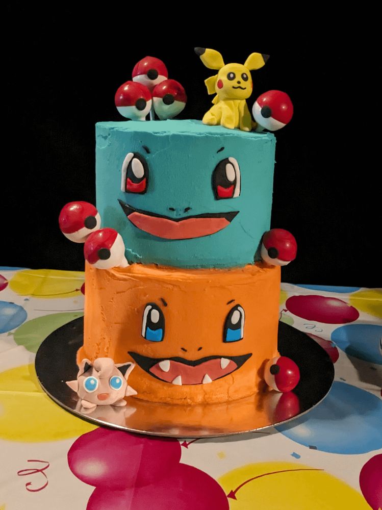 Pokemon cake for my sons birthday