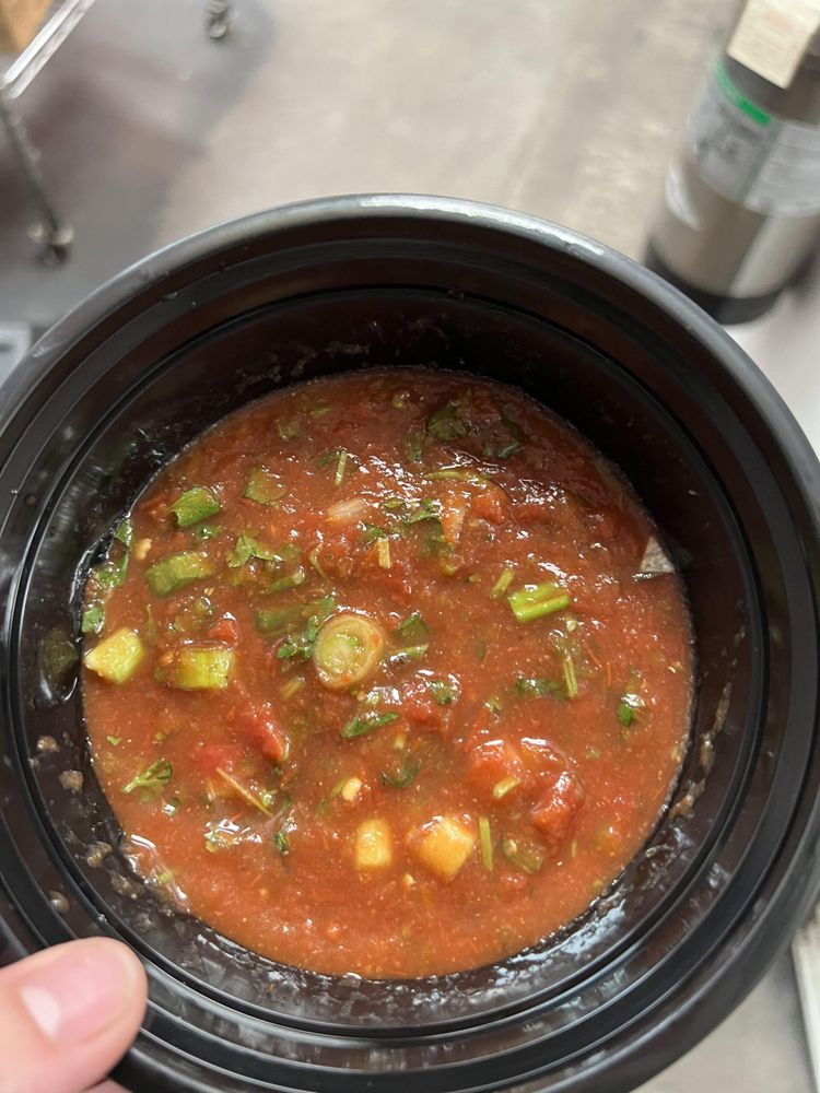 Local red salsa- chives and green onions?