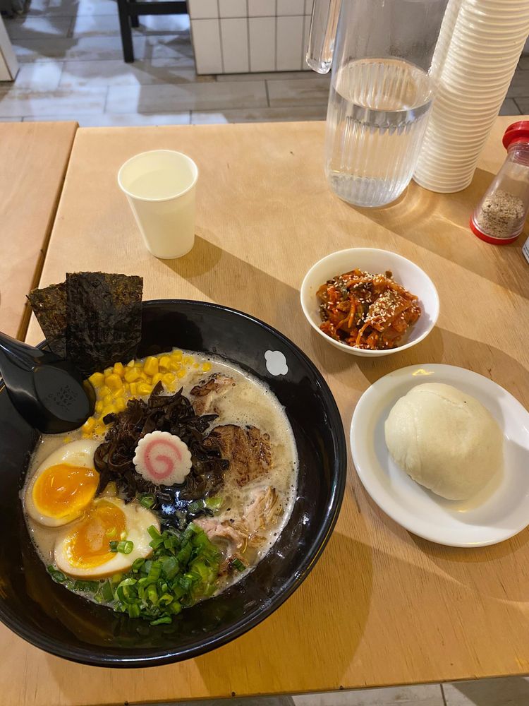 Tonkotsu ramen in Lviv, Ukraine.