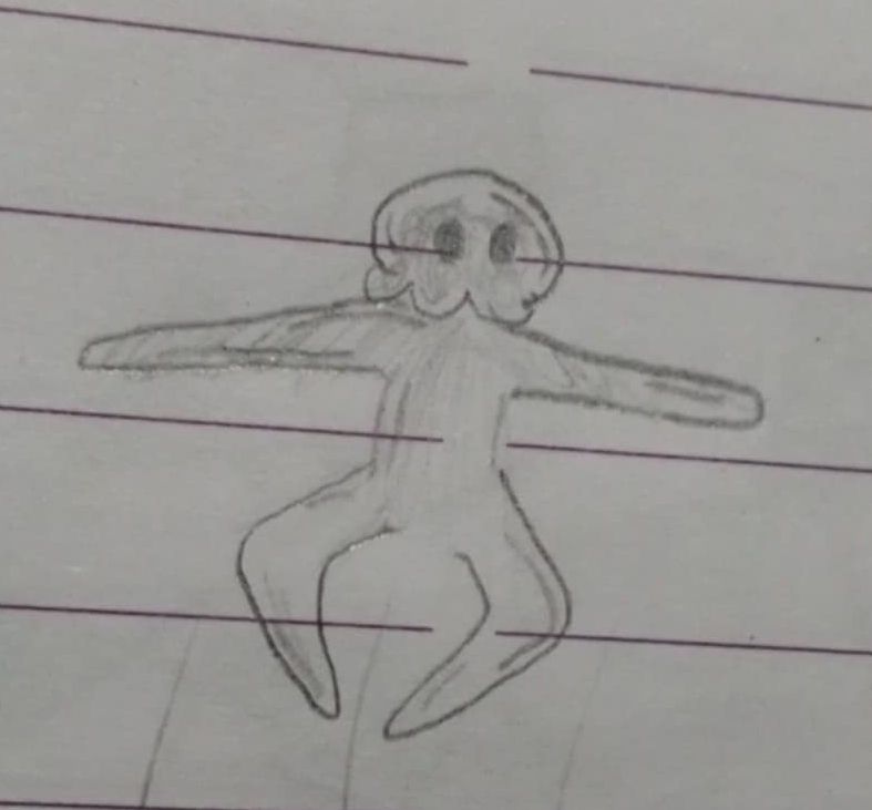 relaire humanoid, t posing and squating