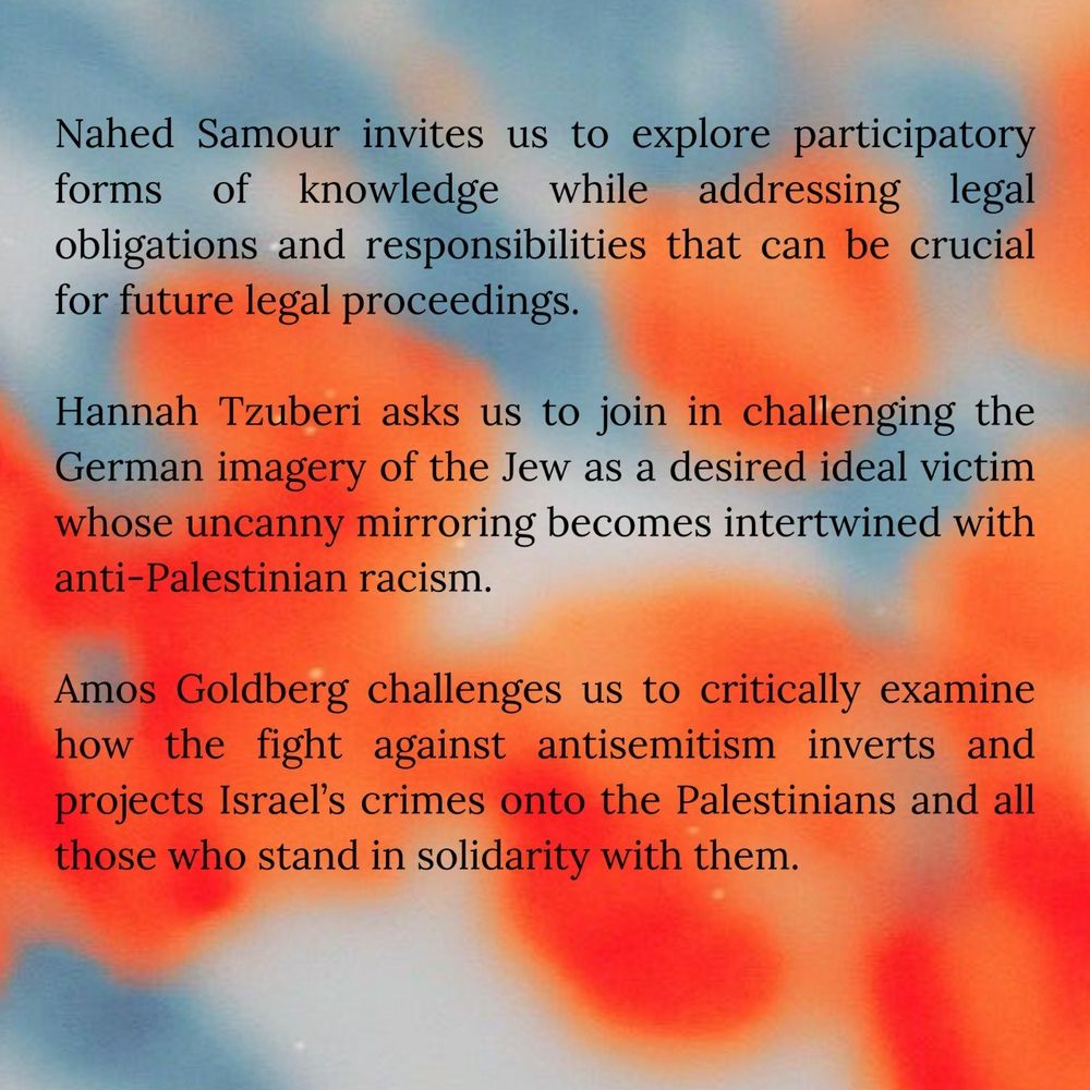 Process of dehumanizazion - Germany, Israel and the Genocide against Palestinians - 22 February 2025