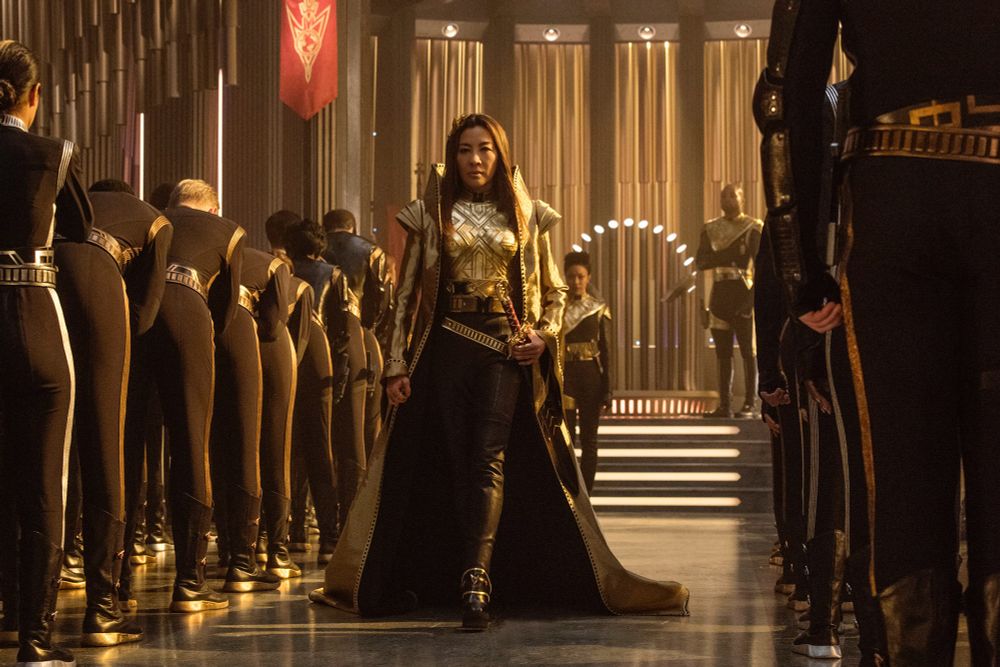 Screenshot of Emperor Philippa Georgiou Augustus Iaponius Centarius from Star Trek Discovery