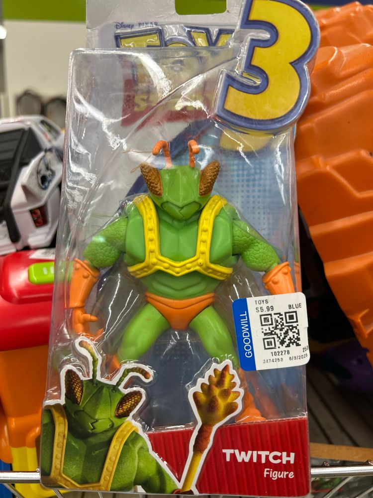Some insect man action figure from Toy Story 