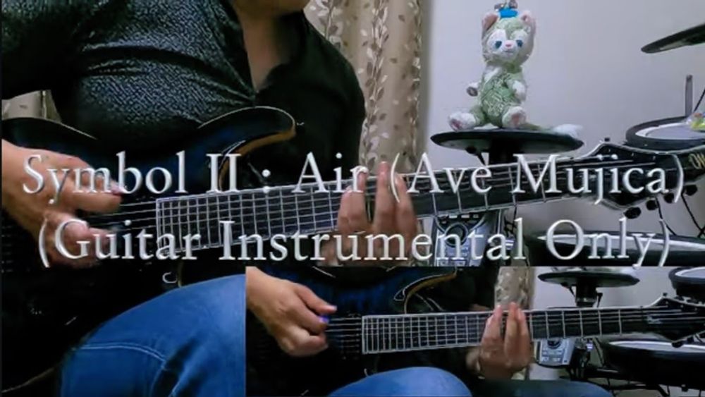 【Guitar Instrumental Only】Symbol II：Air (Ave Mujica) full guitar cover【BanG Dream!】