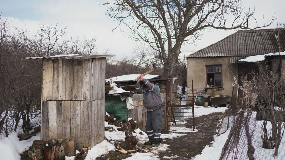 Impoverished Russian village without indoor plumbing or modern infrastructure of any kind. And representative of more than half of that entire country.