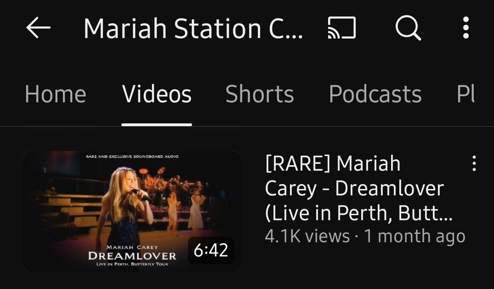 A screenshot of a Youtube video title, instead of "Live in Perth, Butterfly Tour" it cuts off at "Live in Perth, Butt". And I just think that's funny lol
