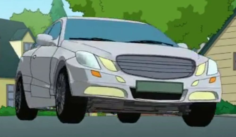 the car that infamously ran over brian in family guy