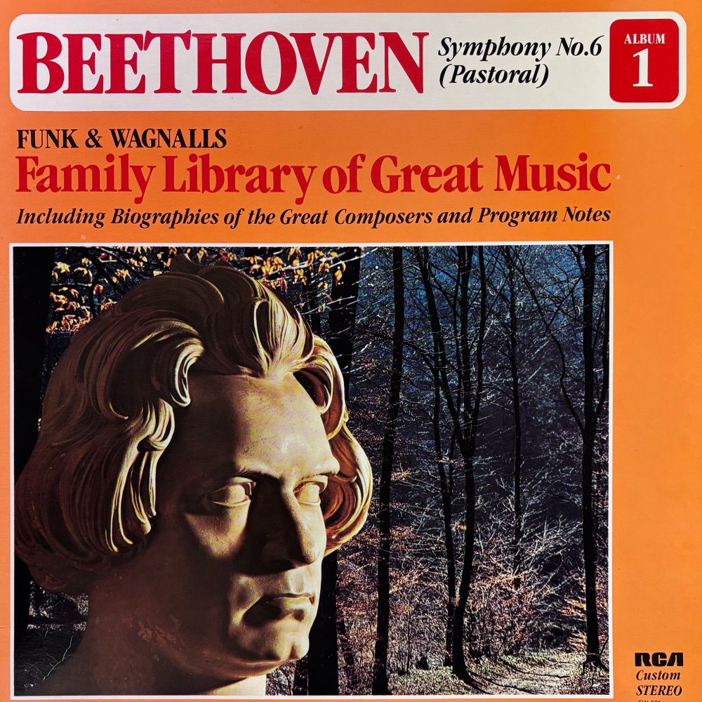 Funk and Wagnalls Family Library of Great Music, album 1. Beethoven’s pathetique. Played by the RPO and conducted by Charles Grove.