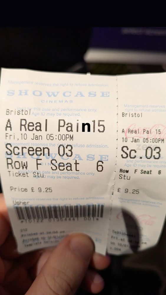 Showcase Cinema ticket to A Real Pai(n) 