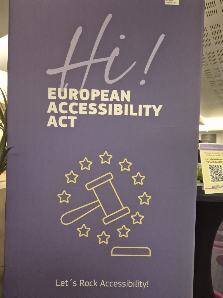 Banner sayinh 'Hi, European Accessibility Act. Let's Rock Accessibility!'
