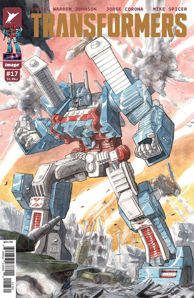 Painted watercolor transformers cover for Acme Superstore