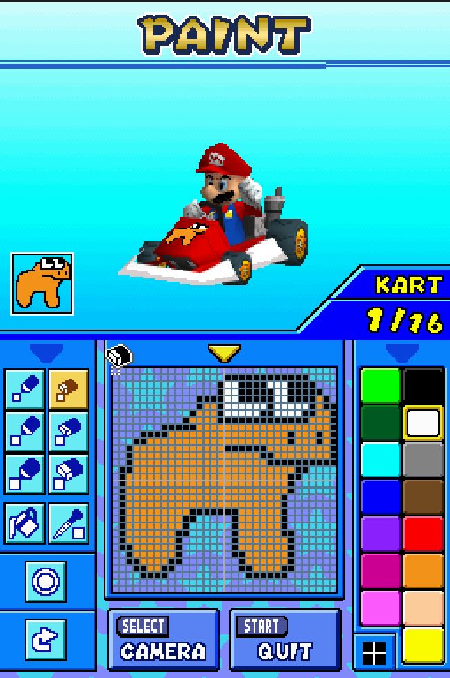 Jovial Merryment as a symbol in Mario Kart DS