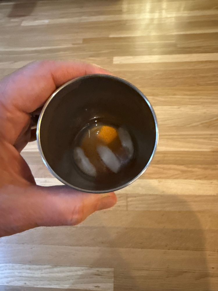 The last of the Evan Williams spiced apple liquor 