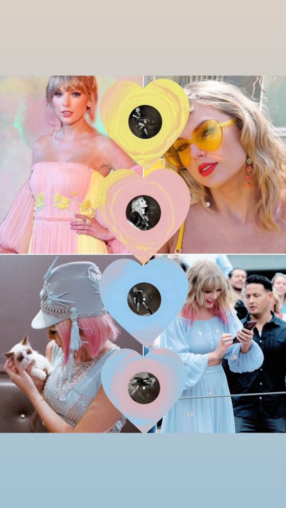 Lover live from Paris and Taylor wearing a dress matching the vinyl colors 