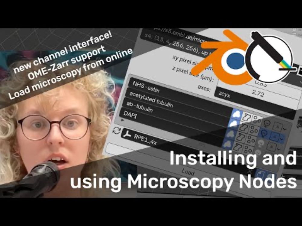 Installing and using Microscopy Nodes in Blender
