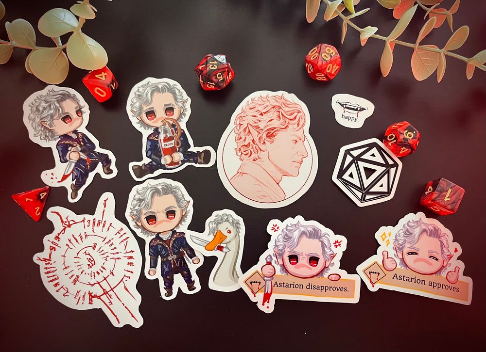 Astarion stickers 