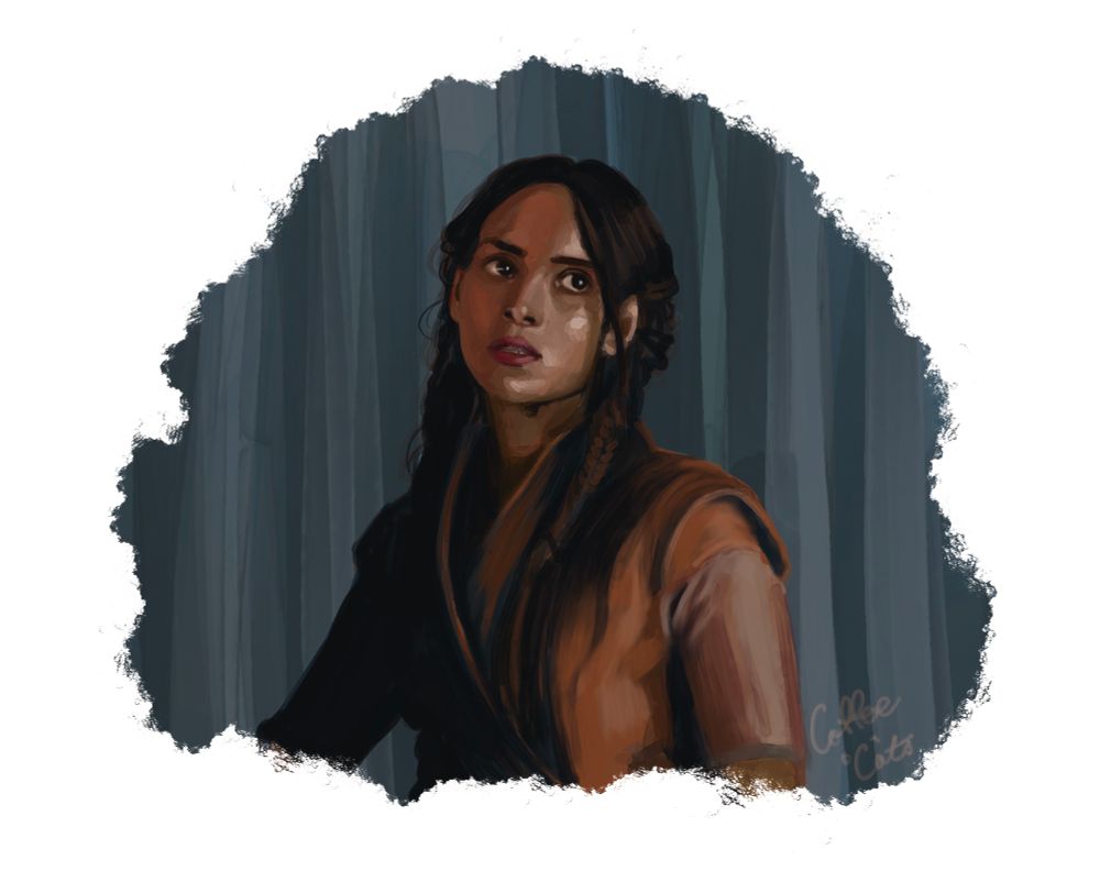 Realism drawing of Bix from Andor 