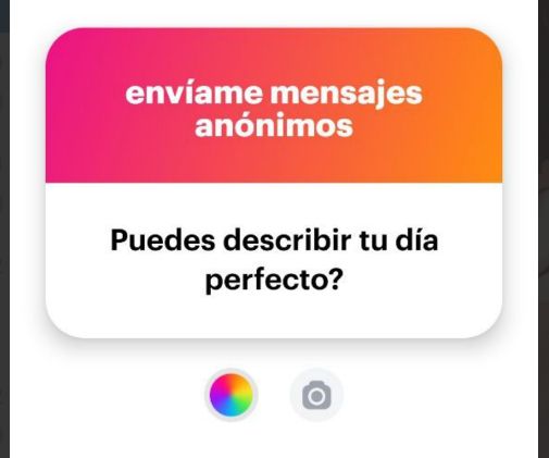 Captura de NGL: Puedes describir tu día perfecto?