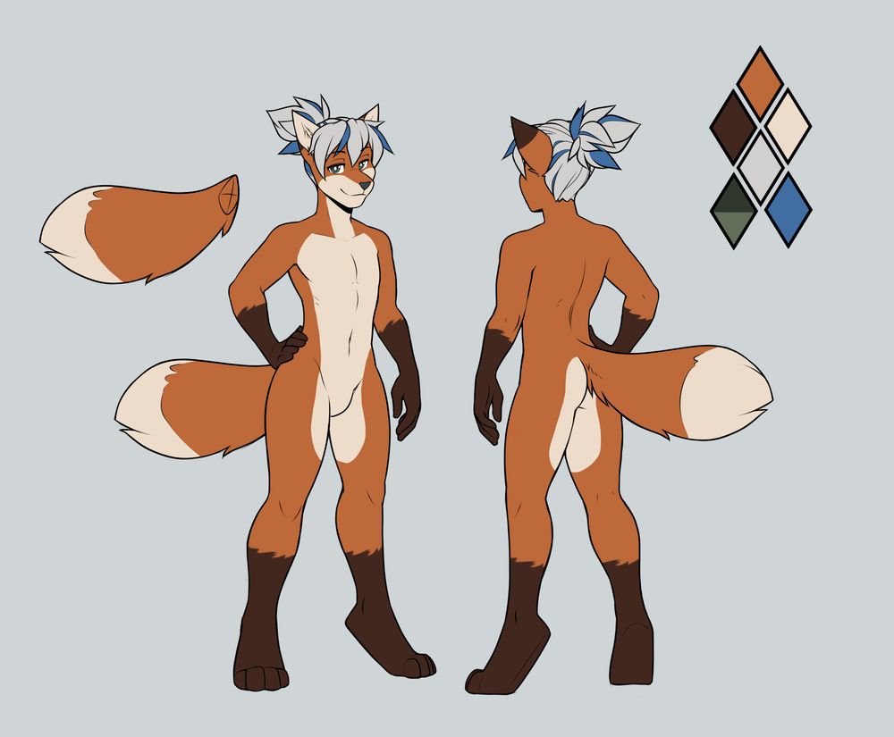 fox character available to adopt