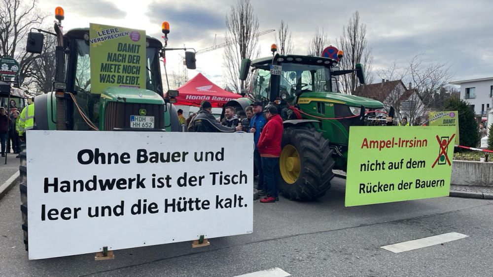 Polizeigewerkschaft will Traktor-Protest verbieten