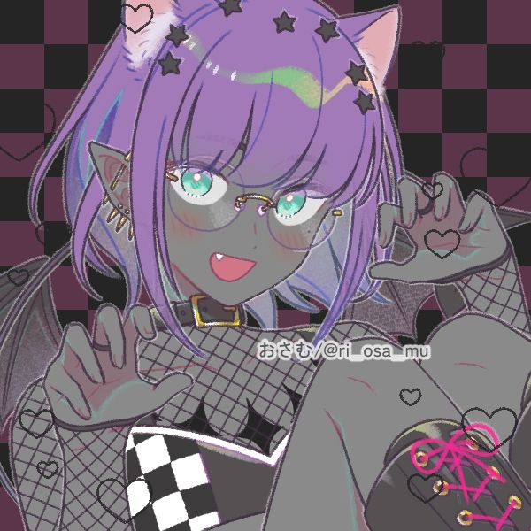 a picrew of me that's a cat demon 