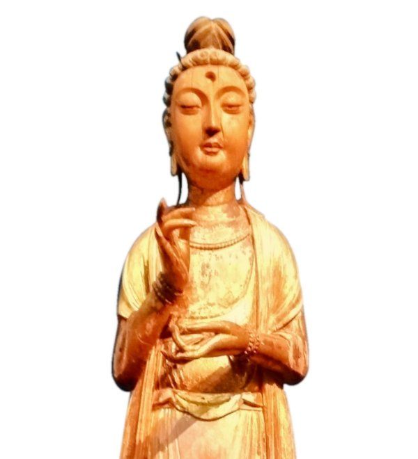 Statue des Avalokiteshvara, des Bodhisattva des universellen Mitgefühls. Eigene Fotografie aus einem Museum in Zürich.
Statue of Avalokiteshvara, the Bodhisattva of universal compassion. Own photograph from a museum in Zurich.

Text from the feed, translation changed vice versa:
Have you crucified anyone today?
No, what for? We have precision weapons. And arbitrarily interpretable human rights. Just like carpeting from a roll. A matter of necessities.
Leider ist dieser Teil des humanitären Existenzrechts völlig im Arsch. Wir werden einfach verarscht. Anspruchslos wie wir sind.

Ergänzend: Gnade ist Herabwürdigung und Missachtung von Existenz. Ganz gleich welcher. Eine Spezies, die derart eskaliert, hat keine Zukunft.
Ihre freundliche universale Hoheit erweiterten Bewusstseins. /etwas ironisch

Supplementary: Grace is degradation and disregard for existence. No matter which one. A species that escalates in this way has no future.
Your kindly universal highness of expanded consciousness. /slightly ironic