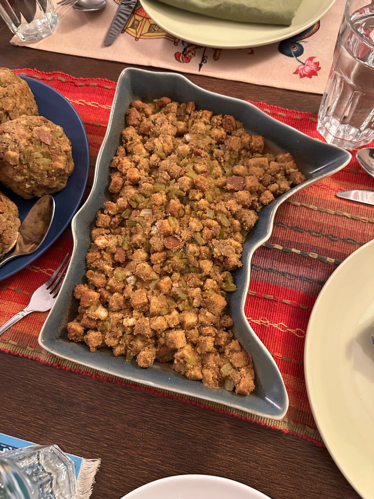 dressing hot dish in shape of minnesota
