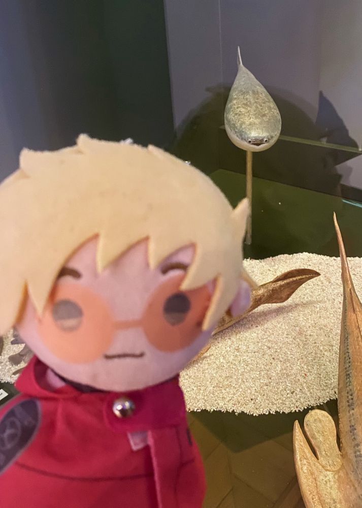 Sacabambaspis mode at Helsinki Natural history museum with TeruVash plush