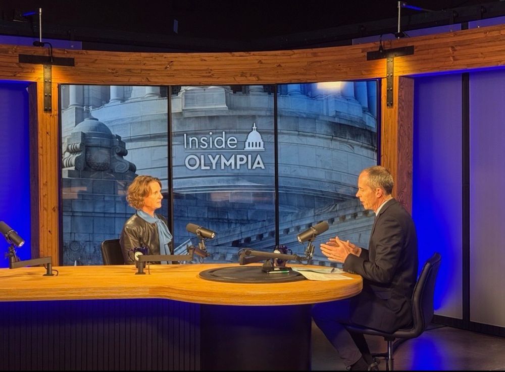 Inside Olympia TVW host Austin Jenkins with Commissioner Patty Kuderer 