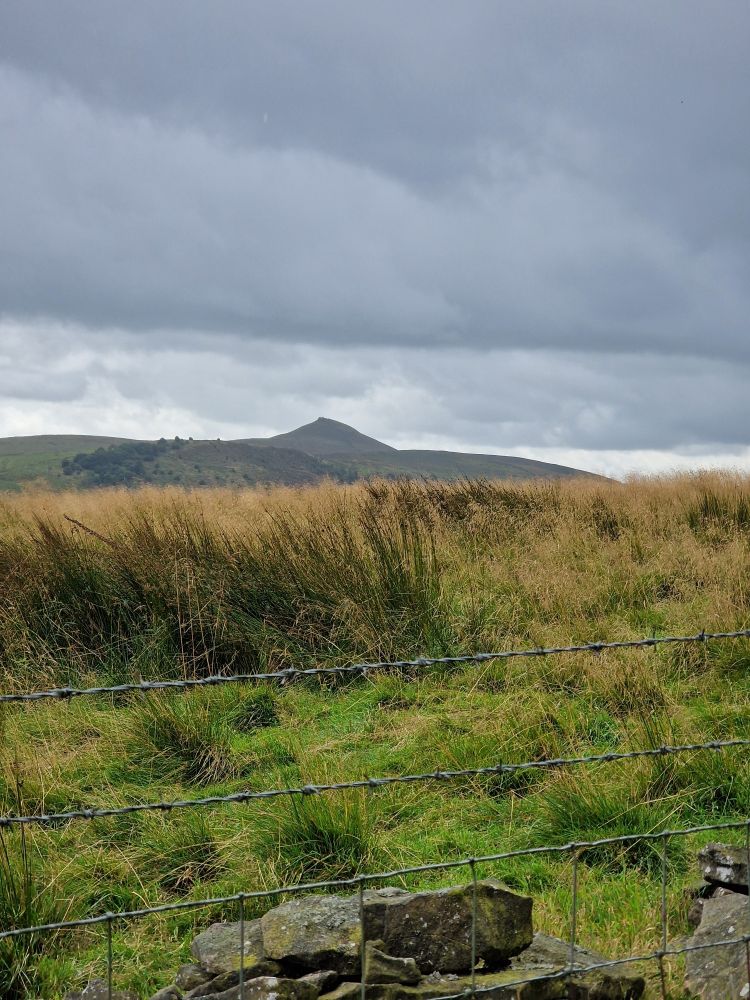 A distant view of Shutlingsloe from Macclesfield Forest