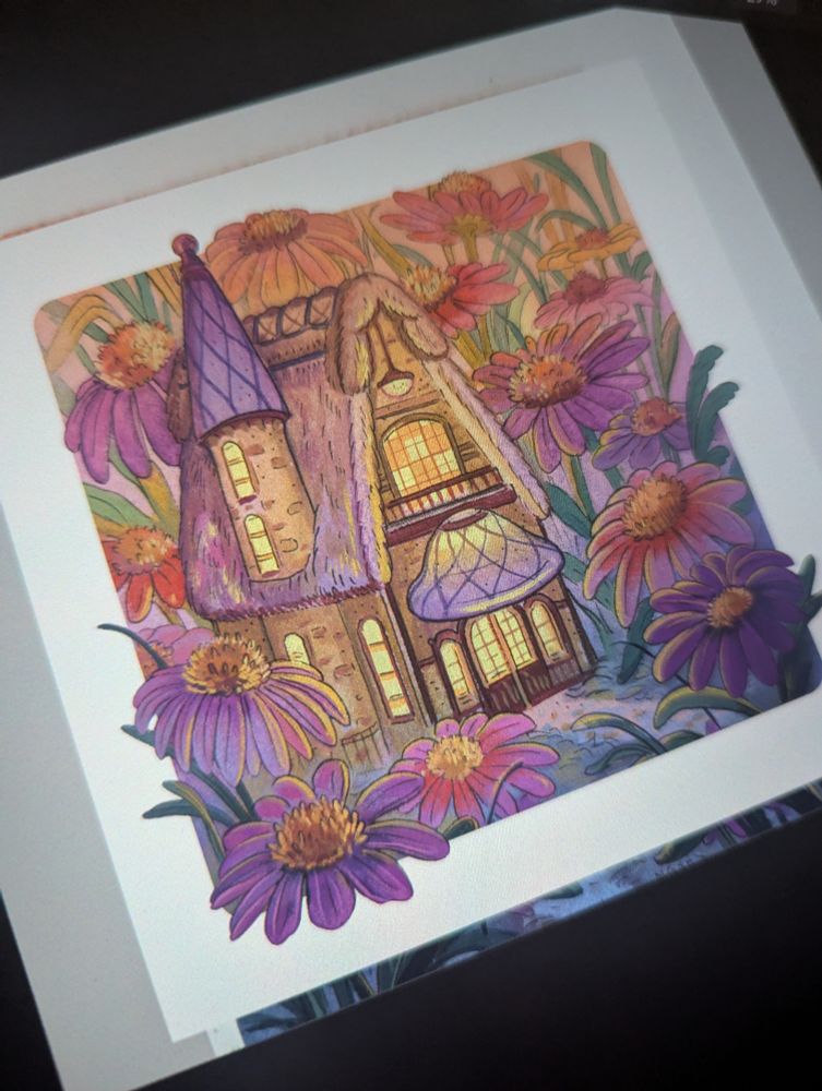 A cozy con flower theme house 