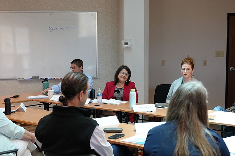 Oregon First Lady Aimee Kotek Wilson attends a Behavioral Health Talent Council meeting.