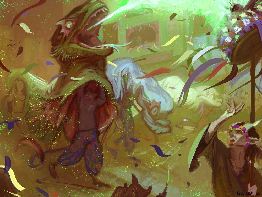 A festival mishap... or is it? For https://ascalaphid.com/telephone/feastphone25