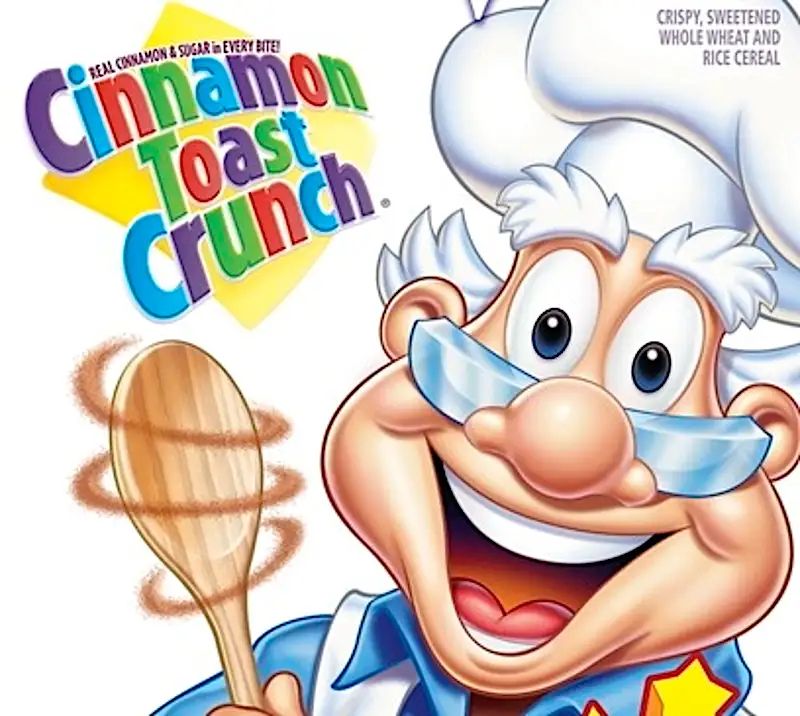 THE CINNAMON TOAST CRUNCH MASCOT, OLD CREEPY CHEF