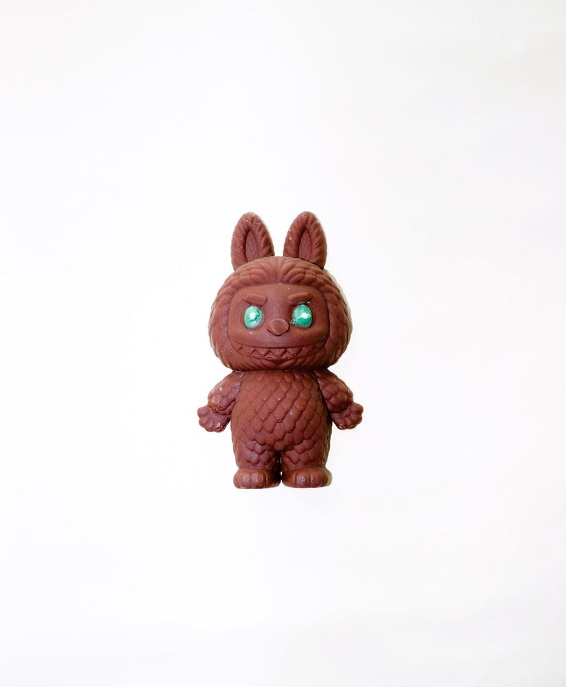 Chocolate shaped like a labubu doll