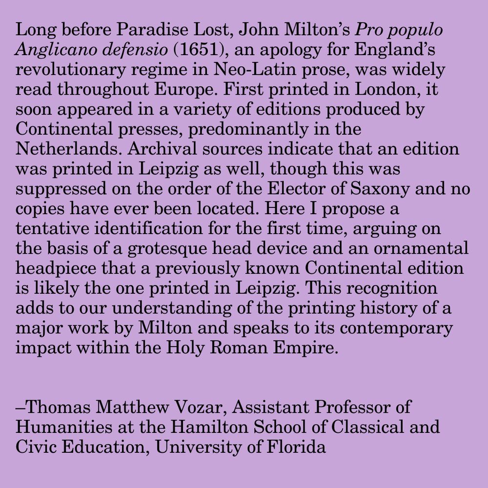 Black text on a purple background. Quote from the abstract of the article with information about the author at the bottom.