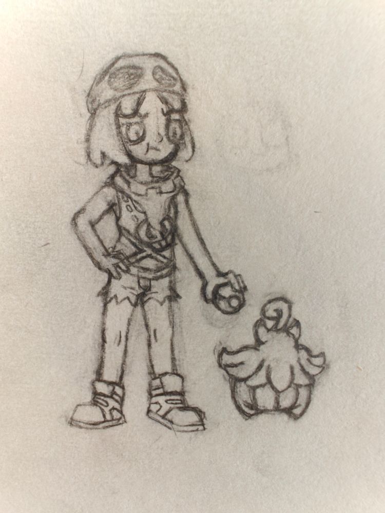Team Skull kid demanding that the pumpkaboo get back in their ball